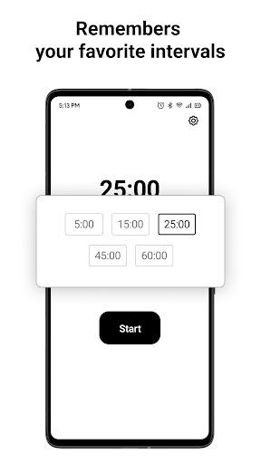 WhiteFocus: timer & pomodoro Screen 2