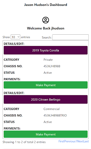 Motor Assured Warranty Screen 2