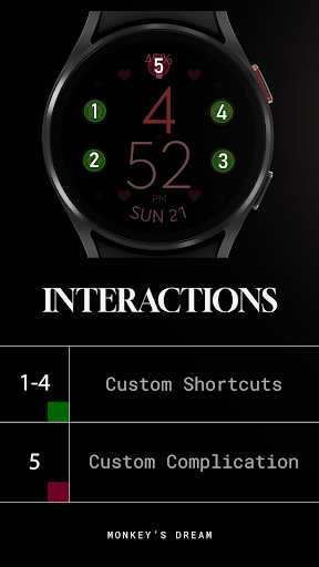 Digital Love watch face screenshot 8