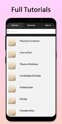 Easy Australian Football Tutor Screen 2