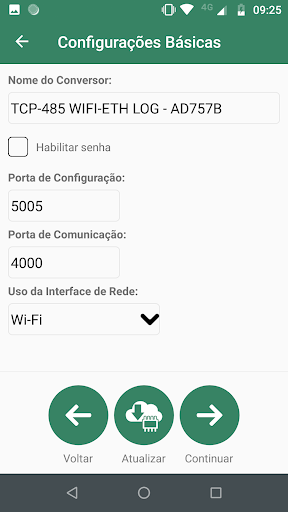 TCP-485 Config Screen 3
