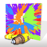 Spin art 3D icon