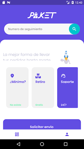 Android application Paket screenshort