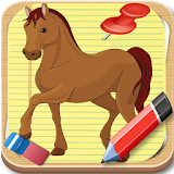 How to Draw Horses Cartoons icon