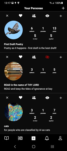 Android application Persona α-wave screenshort