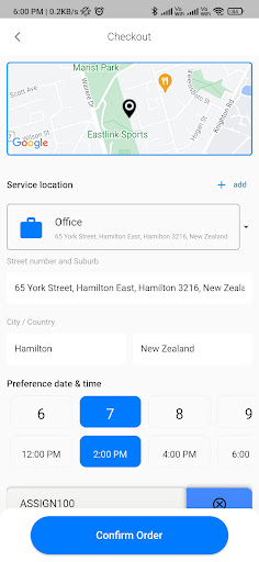 Assign Home Services Screen 2