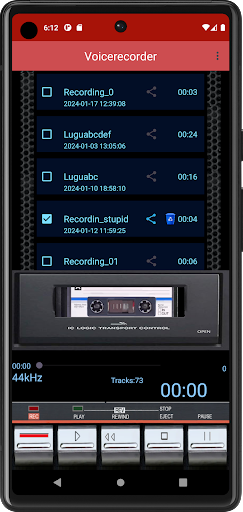 Retro Voice Recorder Screen 2