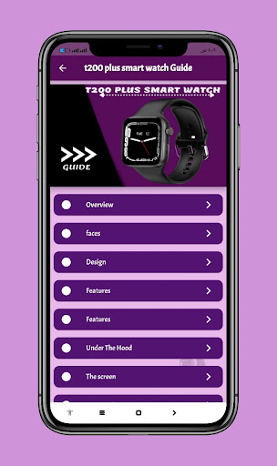 t200 plus smart watch Guide Screen 2