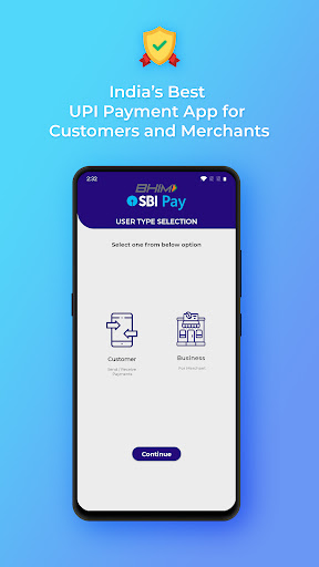 Android application BHIM SBI Pay:Retail & Business screenshort