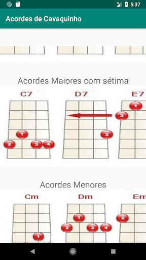 Android application Acordes de Cavaquinho - Afinaç screenshort