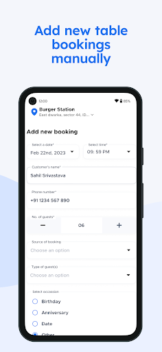 Zomato Dining Partner Screen 3