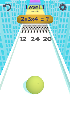 Math Run Ball 3D-sky 2048 raceのおすすめ画像4