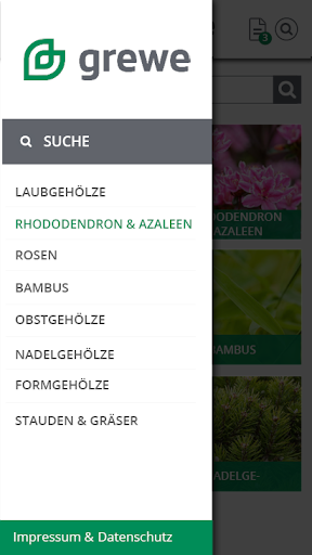 Android application grewe Pflanzen App screenshort
