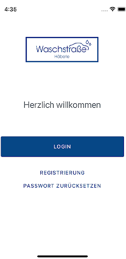 Android application Waschstraße Häberle screenshort