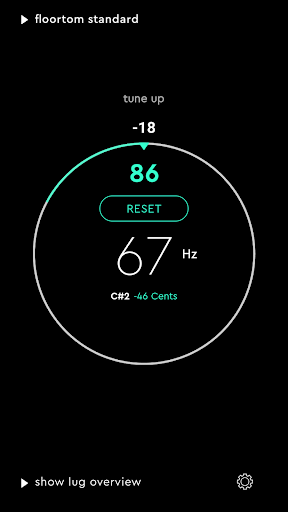 drum tuner EZ > tune faster! Screen 2