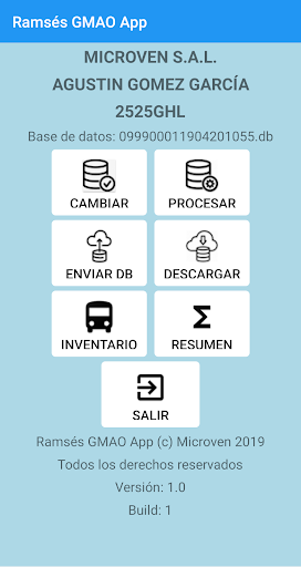Android application Ramsés GMAO screenshort