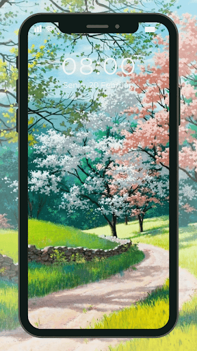 Android application Wallpaper Musim Semi screenshort