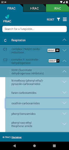 Android application Global Resistance Management screenshort
