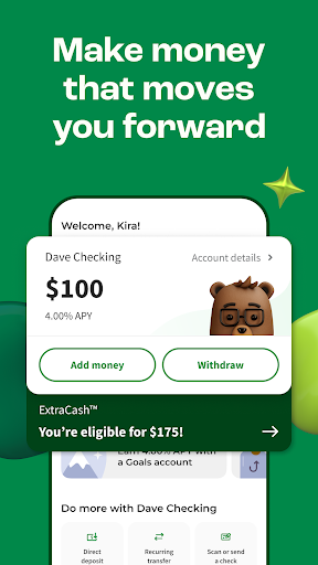 Screenshot of Dave: Credit, Cash & Money App