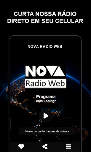 Android application Nova Rádio Web screenshort