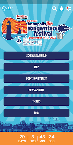 Android application Annapolis Songwriters Festival screenshort