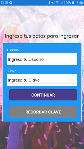 Android application MyPass Accesos screenshort
