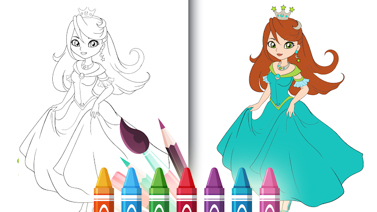 princess coloring book - 1.04 - (Android)