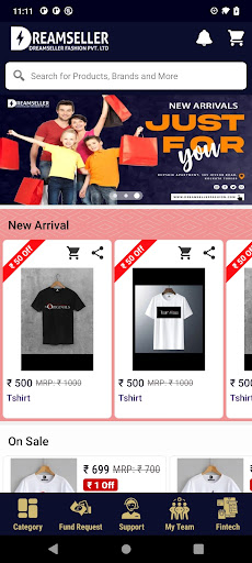Android application Dreamseller Fashion screenshort
