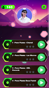 Peso Pluma Piano Song Game 1.0 APK + Mod (Free purchase) for Android
