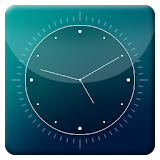 Blue Abstract HD Analog Clock icon