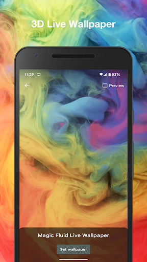 Android application Magic Fluid Live Wallpaper screenshort