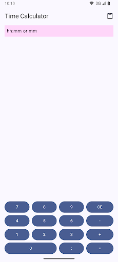 Android application Tommis Simple Time Calculator screenshort
