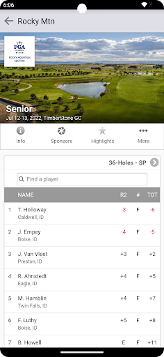 Rocky Mountain Section PGA Screen 3