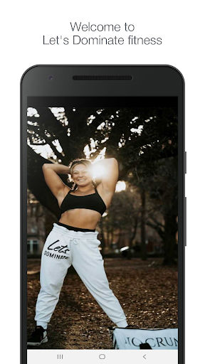 Android application Let's Dominate fitness screenshort