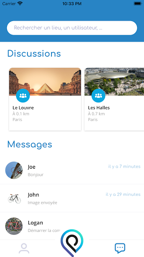 Android application Qaramba - Autour de vous screenshort