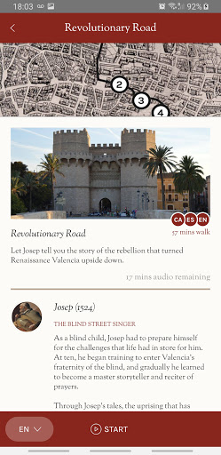 Android application Hidden Valencia screenshort