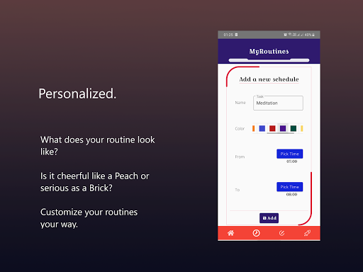 MyRoutines Screen 3