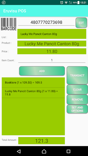 Eruvisu POS Screen 2