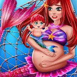 Save Mom Mermaid Rescue Baby Newborn Surgery icon