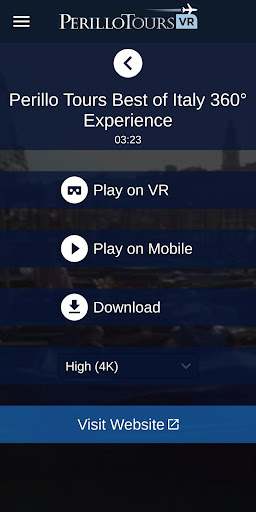 Perillo Tours VR Screen 3