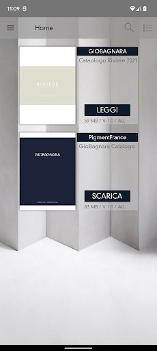 Android application GIOBAGNARA screenshort