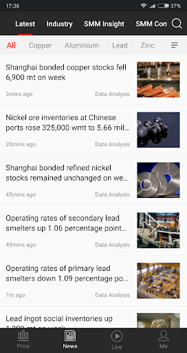 SMM - Shanghai Metals Market Screen 3