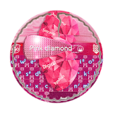 Pink diamond GO Keyboard icon