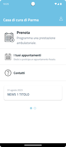Android application Clinica Città di Parma screenshort