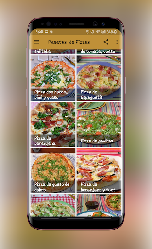 Resetas de Pizzas Screen 2