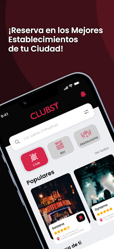 Android application Clubsy - Reserva con Amigos screenshort