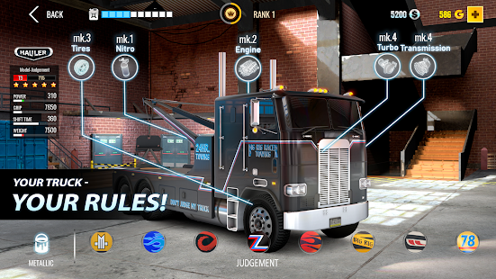 Big Rig Racing:Truck drag race screenshots apk mod 3