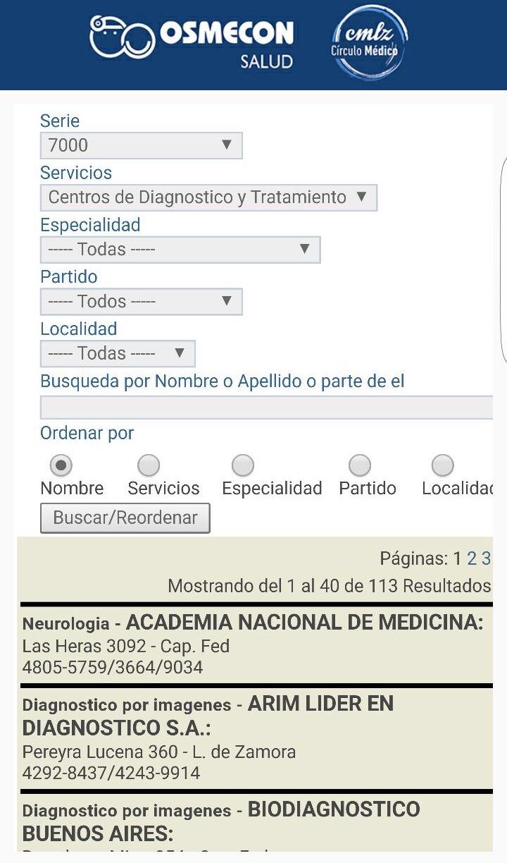 Osmecon Salud Screen 2