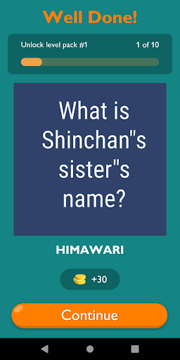 Shinchan Quiz Game Screen 2
