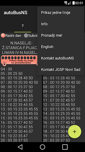 autoBusNS Gradski prevoz NS Screen 2